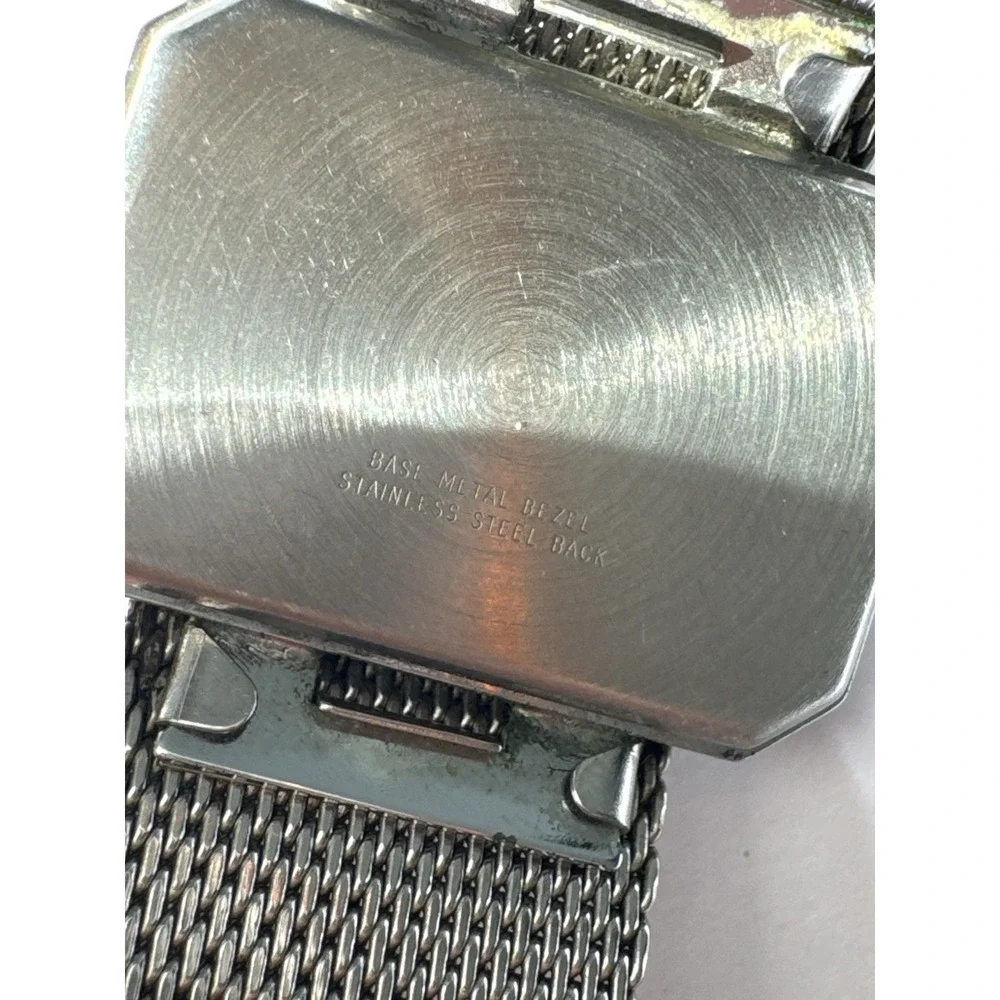 TIMEX GALA Vintage Women's Watch 76' 5661002376 Mechanical Mesh Silver Bracelet